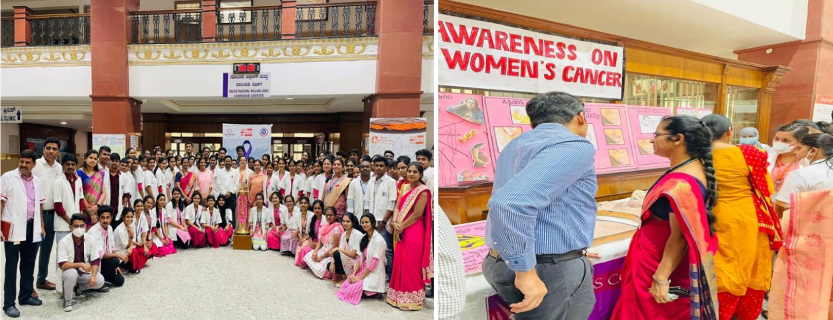 JSS Hospital Oncology Department and Medical-Surgical Nursing Department of JSS College of Nursing observed World cancer Day by organizing exhibition on “Caner Prevention” on 09th Feb 2023